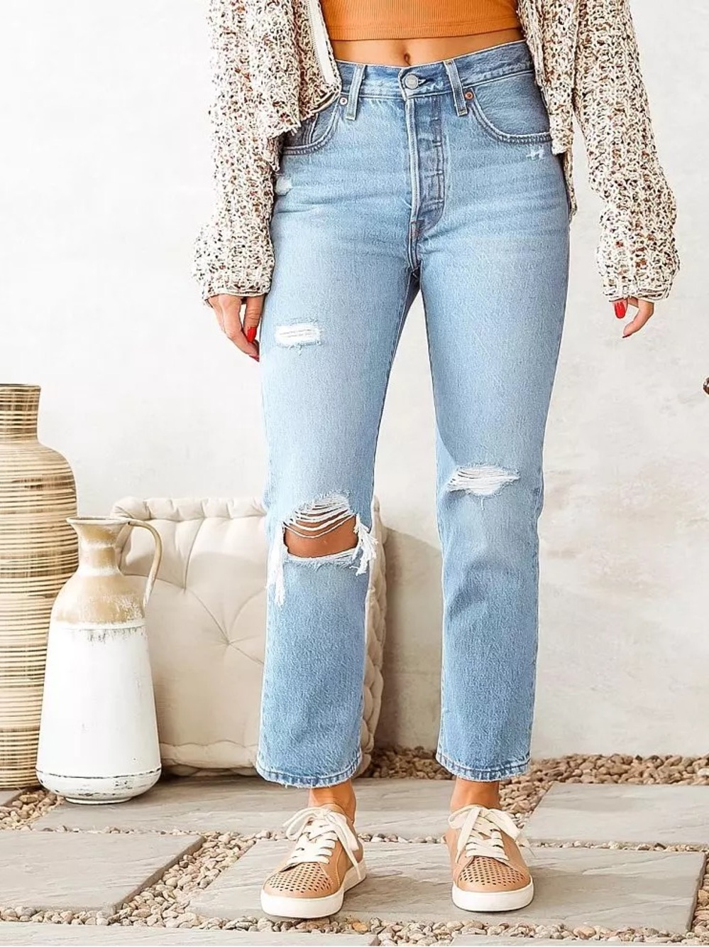 NWT Levi’s 501 Original Cropped Jeans